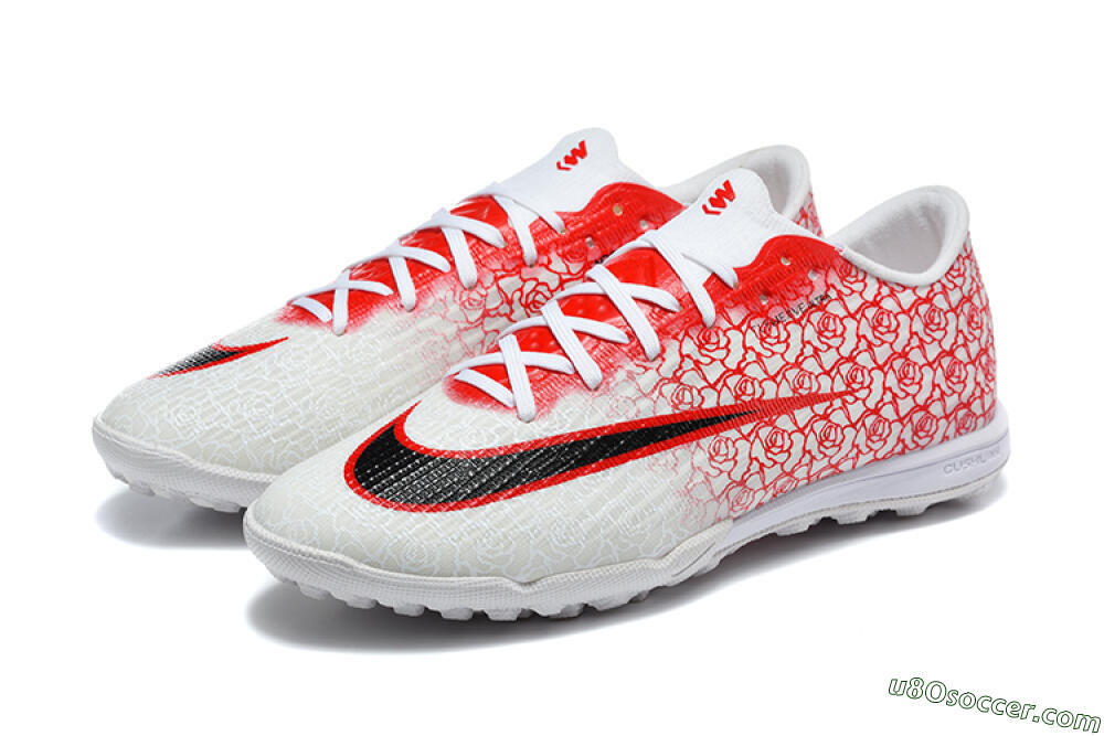 Nike Air Zoom Mercurial Superfly 11 Elite TF Artificial Turf Soccer Shoes - White/University Red/Black 5