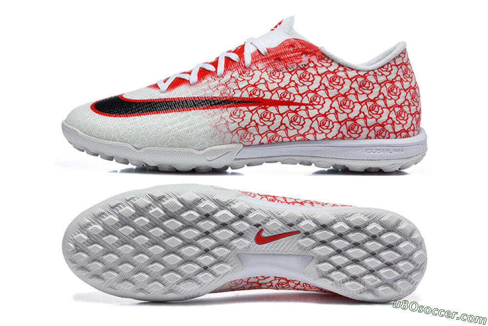 Nike Air Zoom Mercurial Superfly 11 Elite TF Artificial Turf Soccer Shoes - White/University Red/Black 0