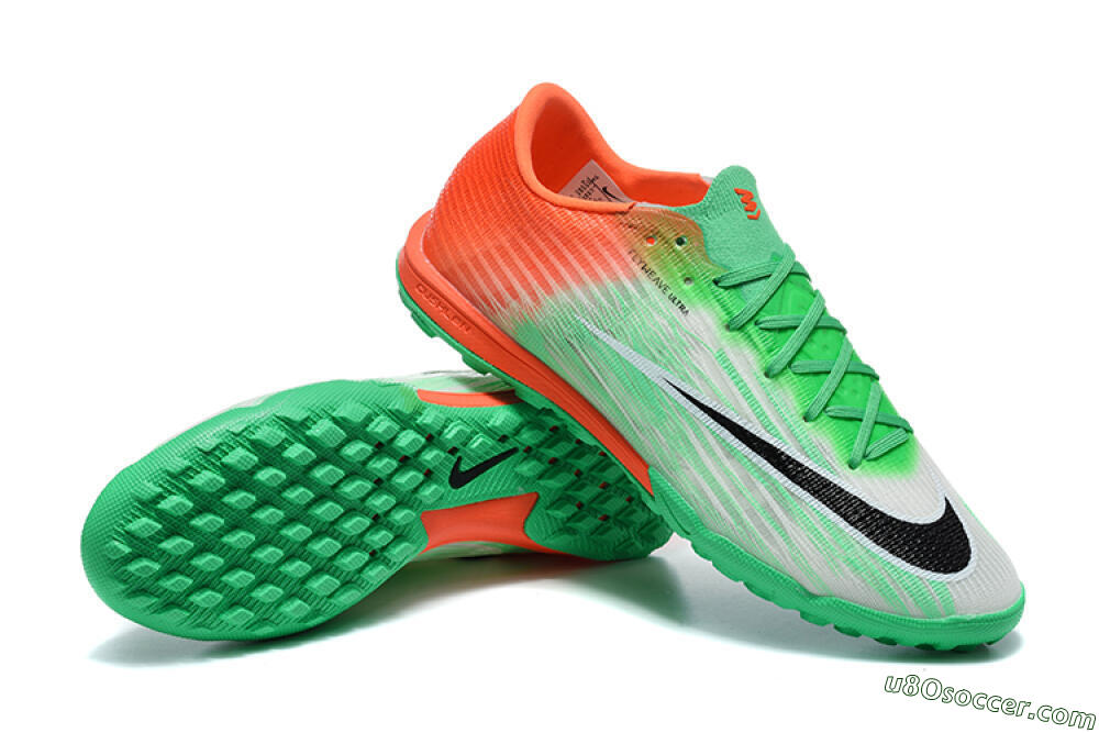 Nike Air Zoom Mercurial Superfly 11 Elite TF Artificial Turf Soccer Shoes - Green/Electric Green/Total Orange 4