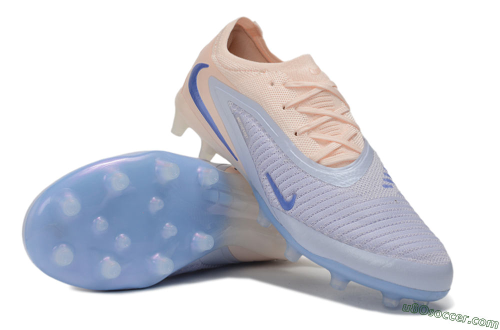 Nike Phantom 6 Elite Low AG Artificial Grass Soccer Cleats - Purple/Pastel Lavender/Peach Dust 3