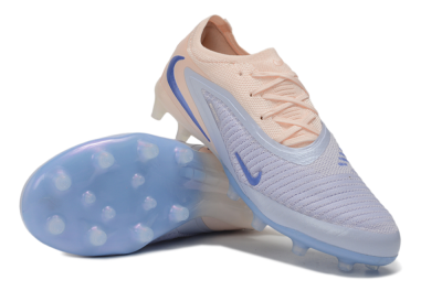 Nike Phantom 6 Elite Low AG Artificial Grass Soccer Cleats - Purple/Pastel Lavender/Peach Dust