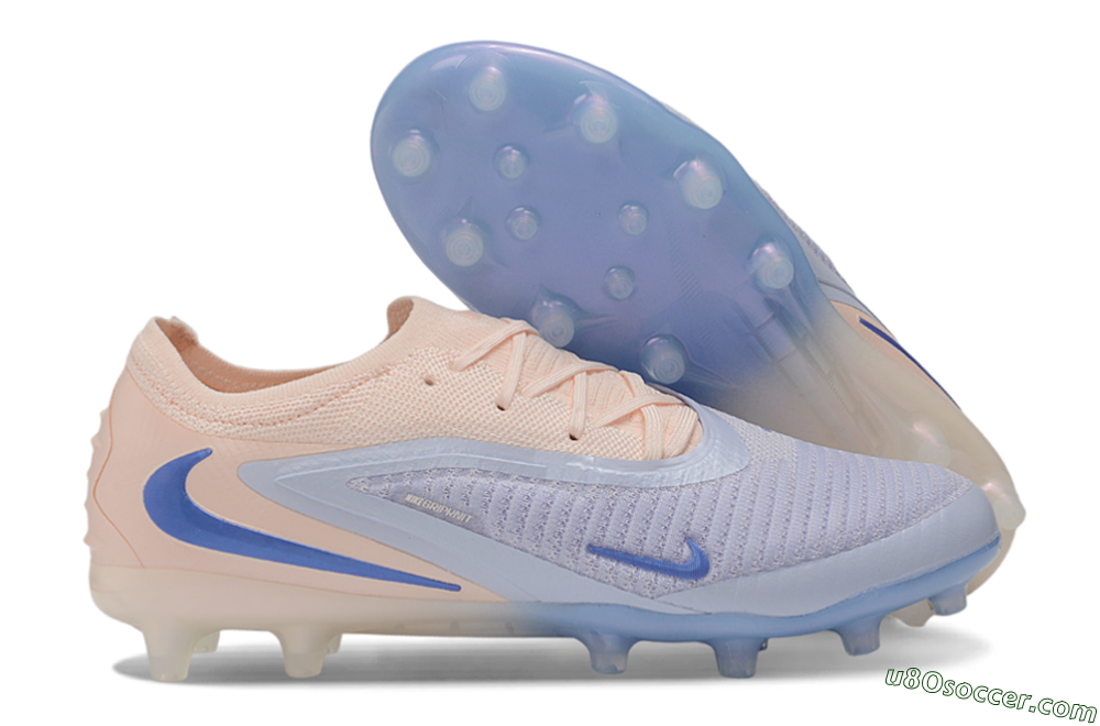 Nike Phantom 6 Elite Low AG Artificial Grass Soccer Cleats - Purple/Pastel Lavender/Peach Dust 1