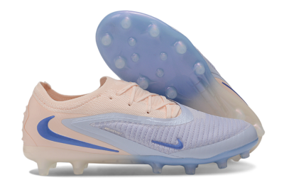 Nike Phantom 6 Elite Low AG Artificial Grass Soccer Cleats - Purple/Pastel Lavender/Peach Dust