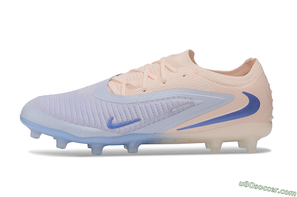 Nike Phantom 6 Elite Low AG Artificial Grass Soccer Cleats - Purple/Pastel Lavender/Peach Dust 2