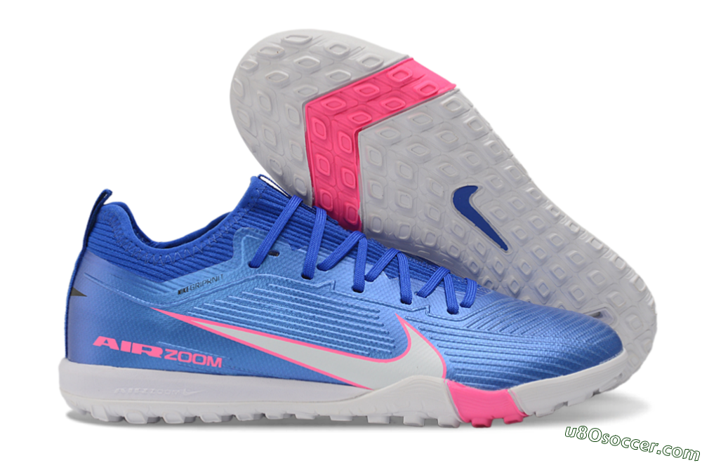Nike Air Zoom Mercurial Vapor 16 Pro TF Artificial Turf Soccer Shoes - Blue/Baltic Blue/Pink Blast 1