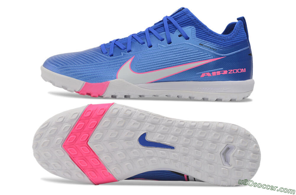 Nike Air Zoom Mercurial Vapor 16 Pro TF Artificial Turf Soccer Shoes - Blue/Baltic Blue/Pink Blast 0