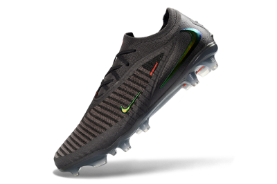 Nike Phantom 6 Elite Low FG Firm Ground Soccer Cleats - Black/Anthracite/Iridescent