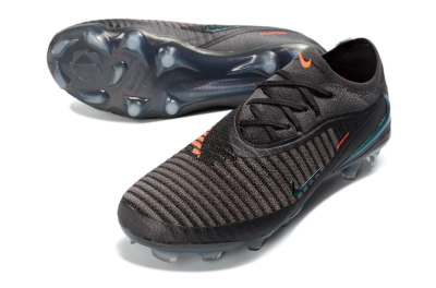Nike Phantom 6 Elite Low FG Firm Ground Soccer Cleats - Black/Anthracite/Iridescent