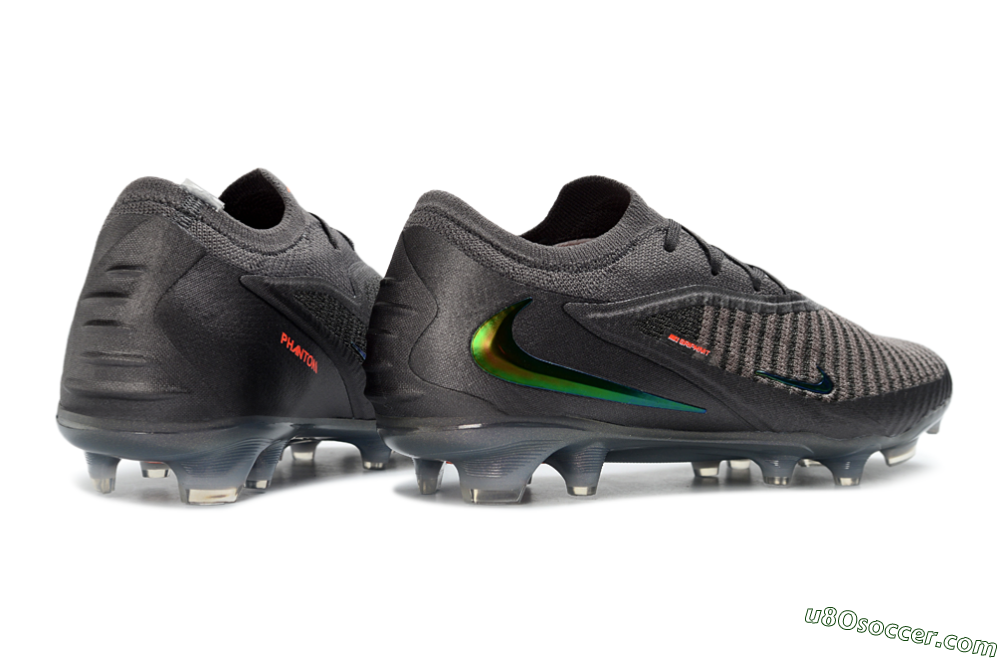 Nike Phantom 6 Elite Low FG Firm Ground Soccer Cleats - Black/Anthracite/Iridescent 7