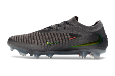 Nike Phantom 6 Elite Low FG Firm Ground Soccer Cleats - Black/Anthracite/Iridescent