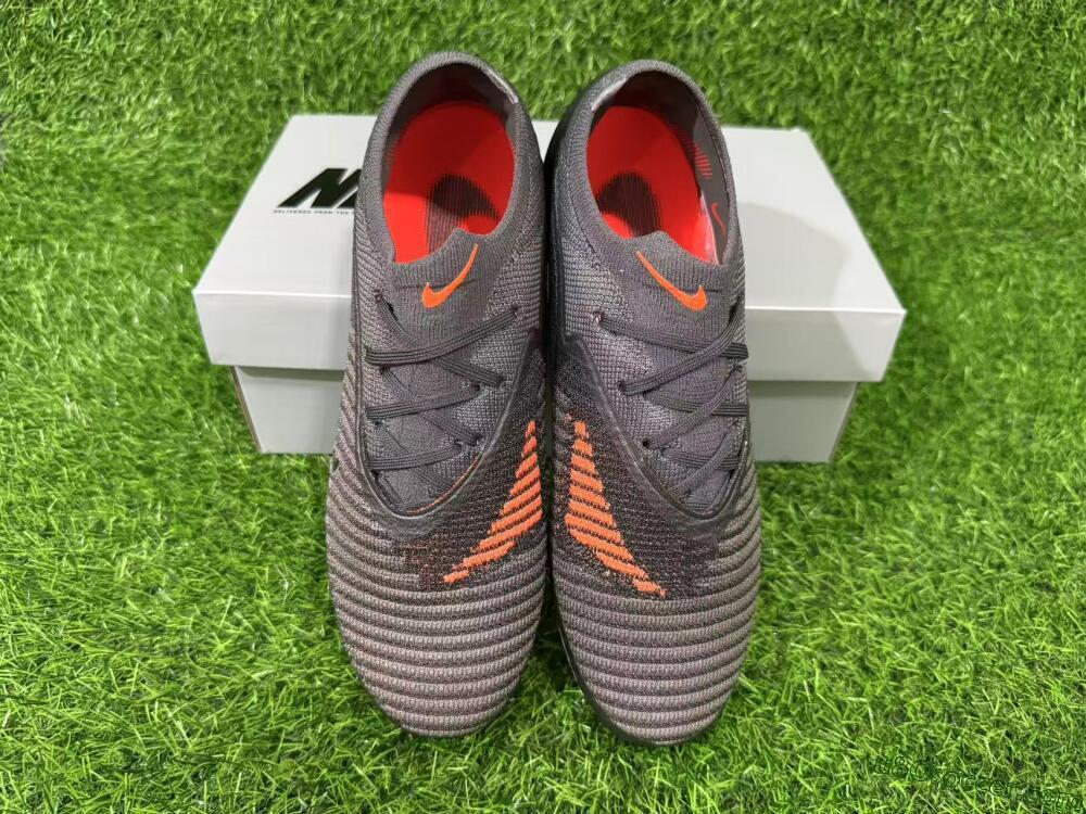 Nike Phantom 6 Elite Low FG Firm Ground Soccer Cleats - Black/Anthracite/Iridescent