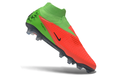 Nike Phantom 6 Elite High FG Firm Ground Soccer Cleats - Green/Electric Green/Crimson Bright
