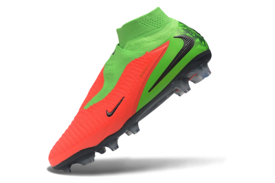 Nike Phantom 6 Elite High FG Firm Ground Soccer Cleats - Green/Electric Green/Crimson Bright