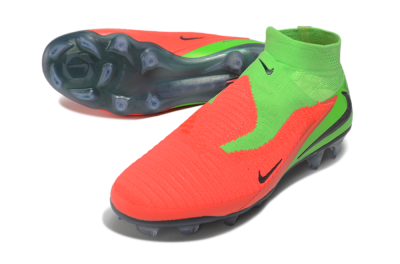 Nike Phantom 6 Elite High FG Firm Ground Soccer Cleats - Green/Electric Green/Crimson Bright
