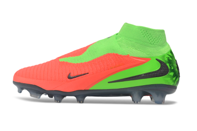 Nike Phantom 6 Elite High FG Firm Ground Soccer Cleats - Green/Electric Green/Crimson Bright