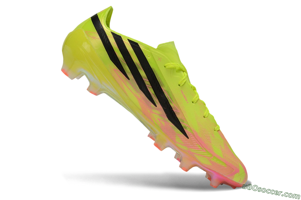 Adidas F50 Hyperfast Elite FG Firm Ground Soccer Cleats - Yellow/Solar Yellow/Lucid Pink 4
