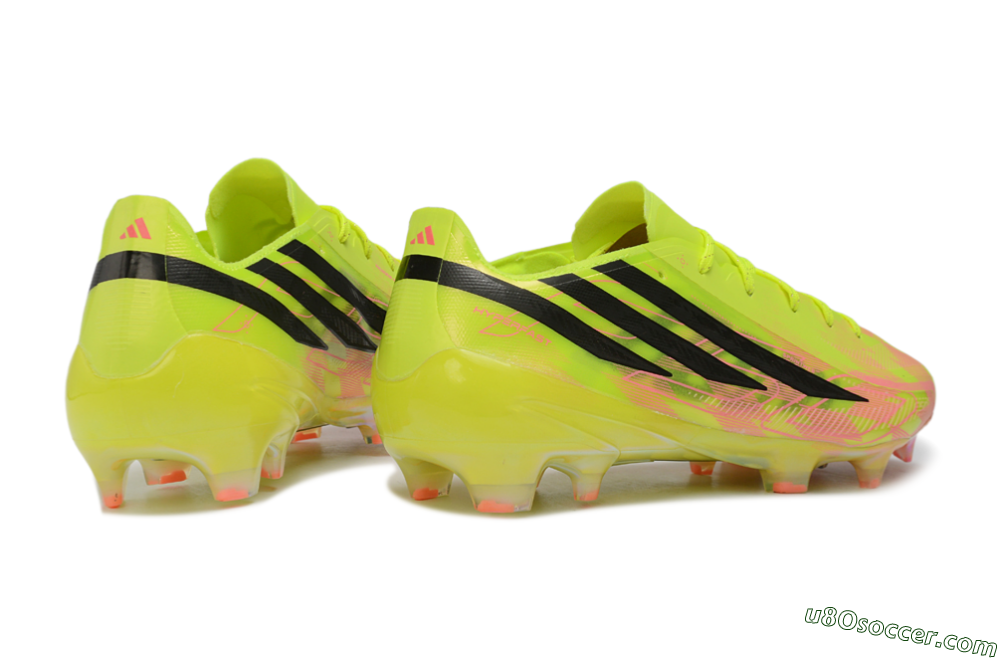 Adidas F50 Hyperfast Elite FG Firm Ground Soccer Cleats - Yellow/Solar Yellow/Lucid Pink 6