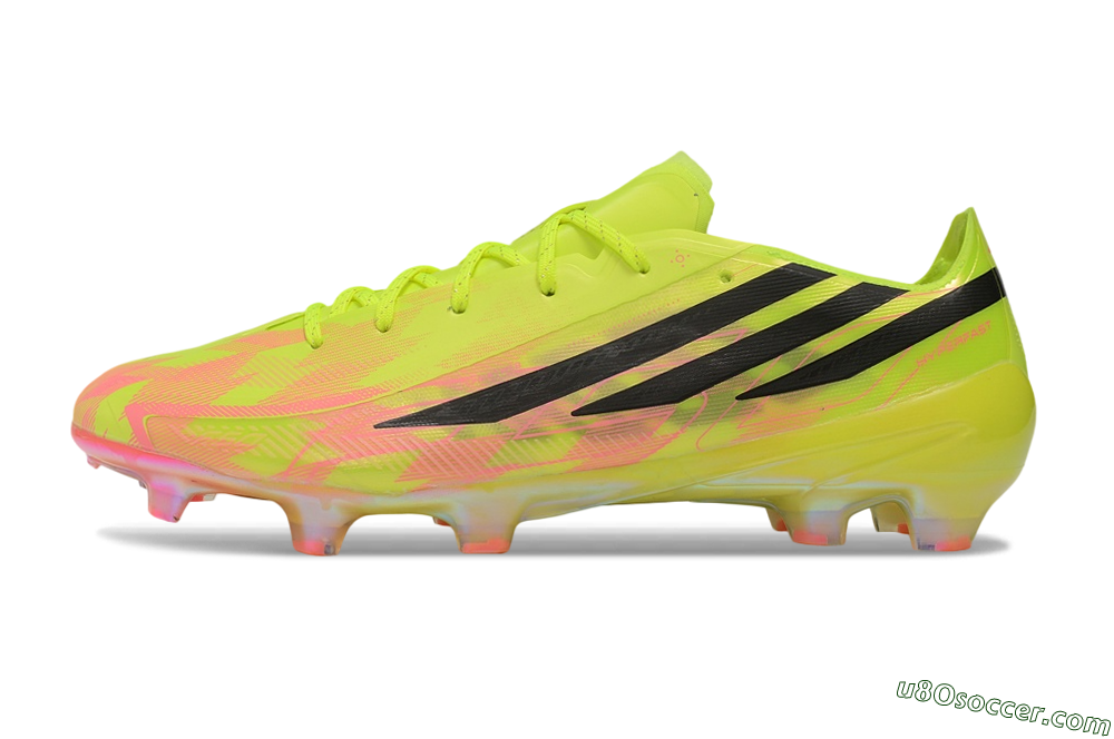 Adidas F50 Hyperfast Elite FG Firm Ground Soccer Cleats - Yellow/Solar Yellow/Lucid Pink 2