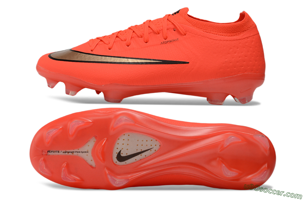 Nike Air Zoom Mercurial Vapor 17 Elite FG Firm Ground Soccer Cleats - Orange/Bright Crimson/Metallic Bronze 0