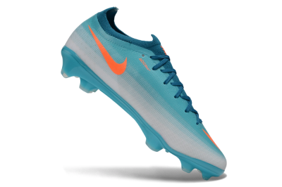 Nike Air Zoom Mercurial Vapor 17 Elite FG Firm Ground Soccer Cleats - Blue/Turquoise Blue/Bright Orange