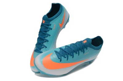 Nike Air Zoom Mercurial Vapor 17 Elite FG Firm Ground Soccer Cleats - Blue/Turquoise Blue/Bright Orange