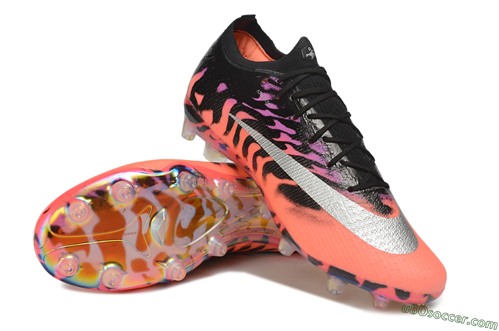 Nike Air Zoom Mercurial Vapor 17 Elite AG Artificial Grass Soccer Cleats - Orange/Sunset Glow/Metallic Silver 4