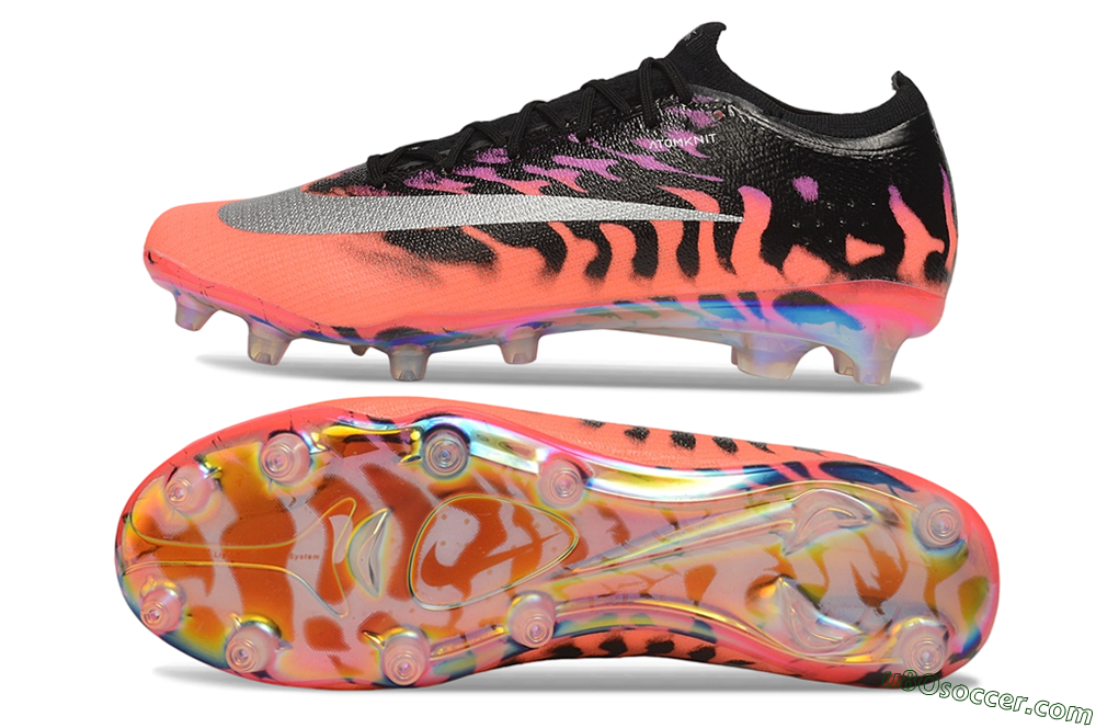 Nike Air Zoom Mercurial Vapor 17 Elite AG Artificial Grass Soccer Cleats - Orange/Sunset Glow/Metallic Silver 0