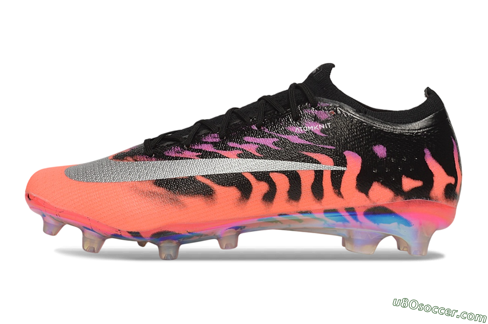 Nike Air Zoom Mercurial Vapor 17 Elite AG Artificial Grass Soccer Cleats - Orange/Sunset Glow/Metallic Silver 2