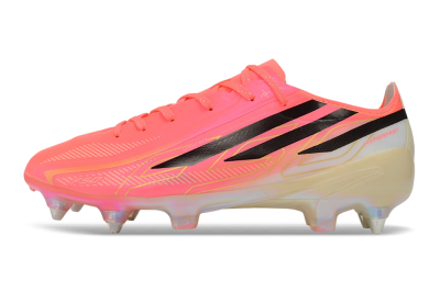 Adidas F50 Hyperfast Elite SG Soft Ground Soccer Cleats - Pink/Solar Pink/Off White