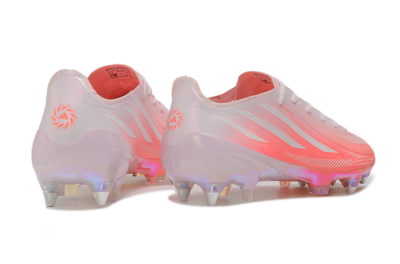 Adidas F50 Hyperfast Elite SG Soft Ground Soccer Cleats - Pink/Sunset Glow/Iridescent Pearl