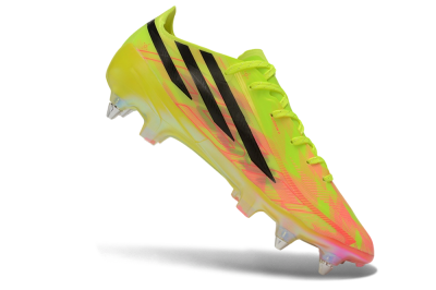 Adidas F50 Hyperfast Elite SG Soft Ground Soccer Cleats - Yellow/Solar Yellow/Lucid Pink