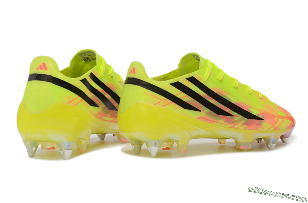 Adidas F50 Hyperfast Elite SG Soft Ground Soccer Cleats - Yellow/Solar Yellow/Lucid Pink 6