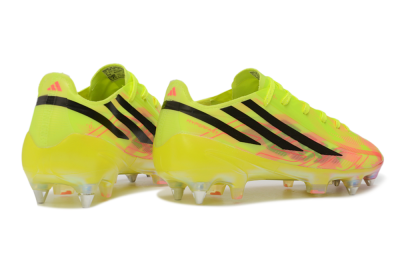 Adidas F50 Hyperfast Elite SG Soft Ground Soccer Cleats - Yellow/Solar Yellow/Lucid Pink