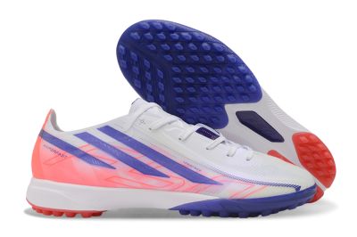 Adidas F50 Hyperfast Elite TF Artificial Turf Soccer Shoes - White/Lucid Blue/Solar Red