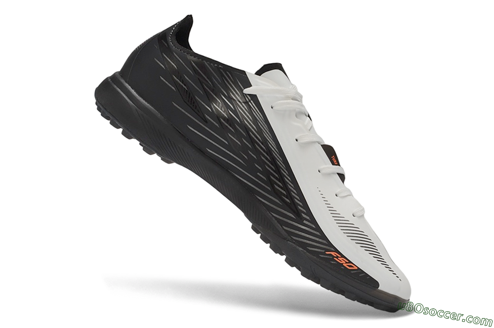Adidas F50 Hyperfast Elite TF Artificial Turf Soccer Shoes - Black/Core Black/Cloud White 4