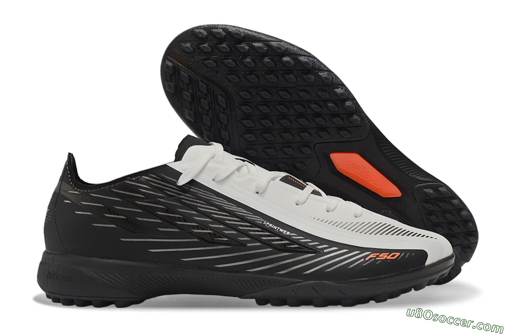 Adidas F50 Hyperfast Elite TF Artificial Turf Soccer Shoes - Black/Core Black/Cloud White 1