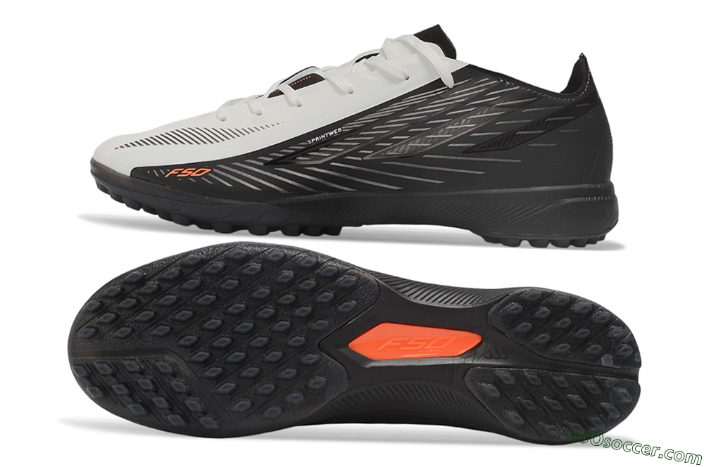 Adidas F50 Hyperfast Elite TF Artificial Turf Soccer Shoes - Black/Core Black/Cloud White 0