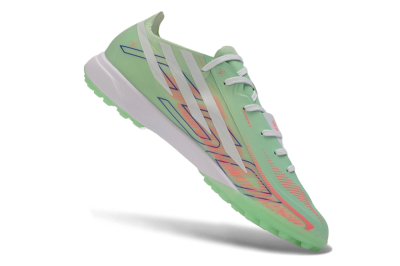 Adidas F50 Hyperfast Elite TF Artificial Turf Soccer Shoes - Green/Mint/Coral