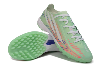 Adidas F50 Hyperfast Elite TF Artificial Turf Soccer Shoes - Green/Mint/Coral