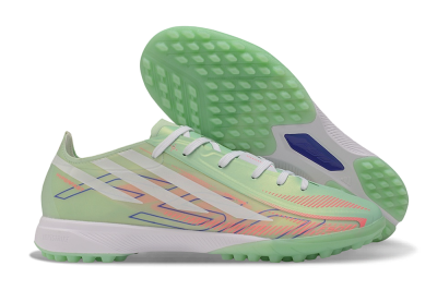Adidas F50 Hyperfast Elite TF Artificial Turf Soccer Shoes - Green/Mint/Coral