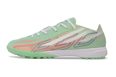 Adidas F50 Hyperfast Elite TF Artificial Turf Soccer Shoes - Green/Mint/Coral