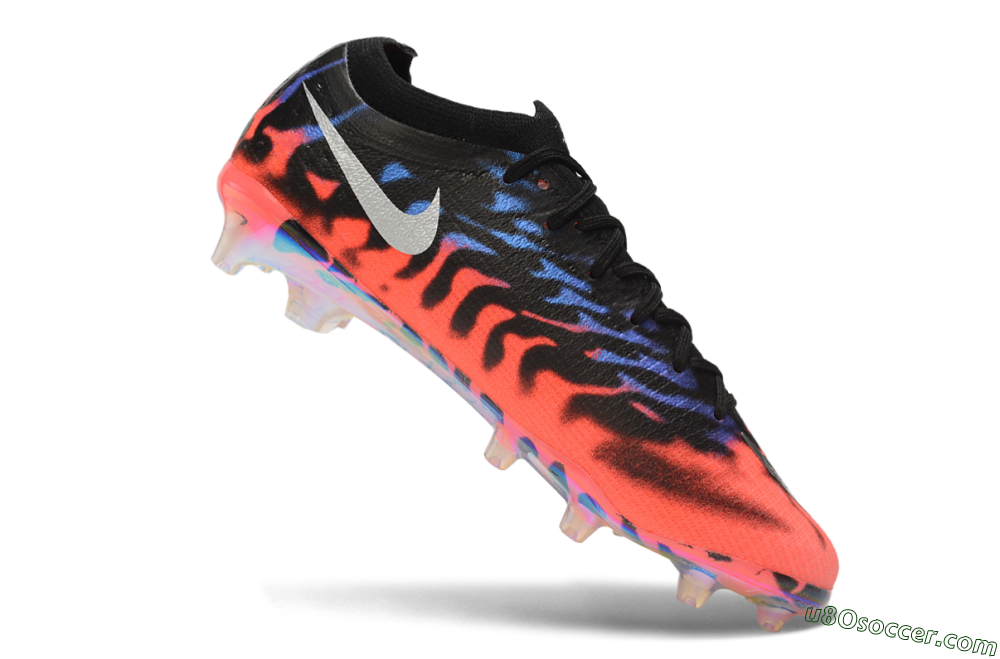 Nike Air Zoom Mercurial Vapor 17 Elite AG Artificial Grass Soccer Cleats - Black/Black/Bright Crimson 4