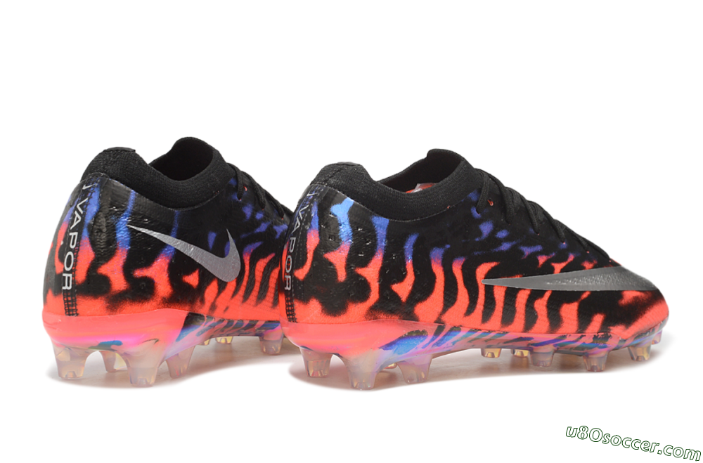 Nike Air Zoom Mercurial Vapor 17 Elite AG Artificial Grass Soccer Cleats - Black/Black/Bright Crimson 6
