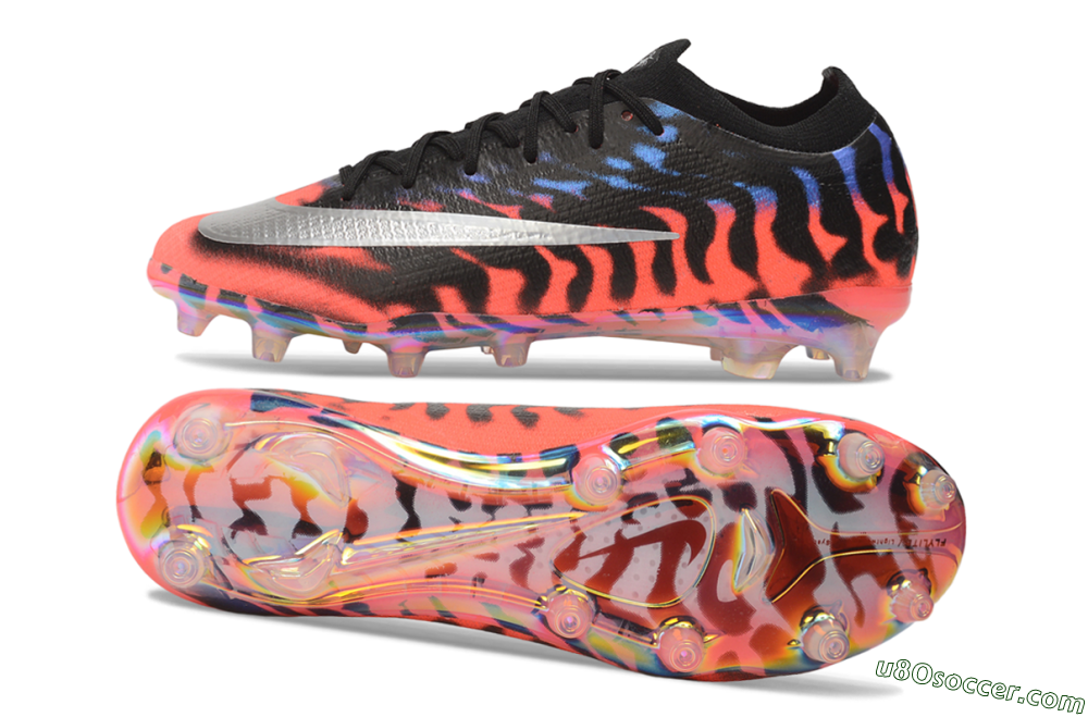 Nike Air Zoom Mercurial Vapor 17 Elite AG Artificial Grass Soccer Cleats - Black/Black/Bright Crimson 0