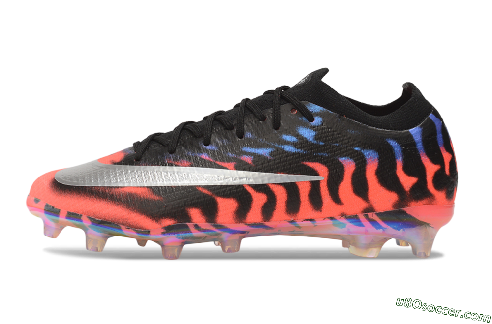 Nike Air Zoom Mercurial Vapor 17 Elite AG Artificial Grass Soccer Cleats - Black/Black/Bright Crimson 2