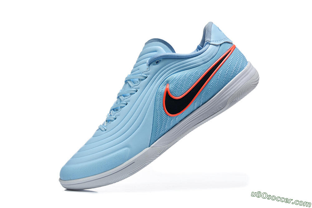 Nike Tiempo Street Gato IC Indoor & Futsal Soccer Shoes - Blue/Baltic Blue/Bright Crimson 8