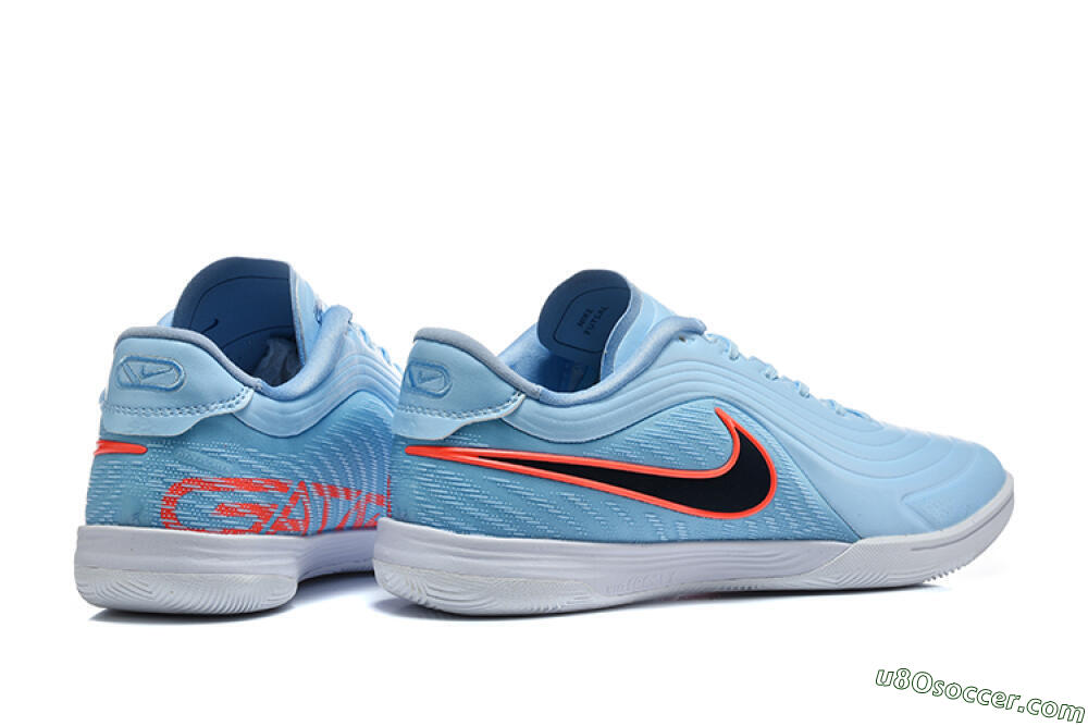 Nike Tiempo Street Gato IC Indoor & Futsal Soccer Shoes - Blue/Baltic Blue/Bright Crimson 9