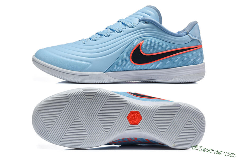 Nike Tiempo Street Gato IC Indoor & Futsal Soccer Shoes - Blue/Baltic Blue/Bright Crimson 0