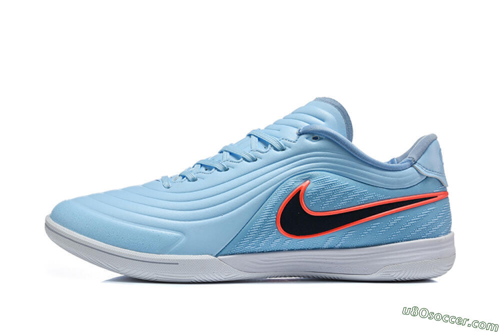 Nike Tiempo Street Gato IC Indoor & Futsal Soccer Shoes - Blue/Baltic Blue/Bright Crimson 2