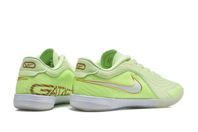 Nike Tiempo Street Gato IC Indoor & Futsal Soccer Shoes - Green/Barely Volt/Metallic Gold